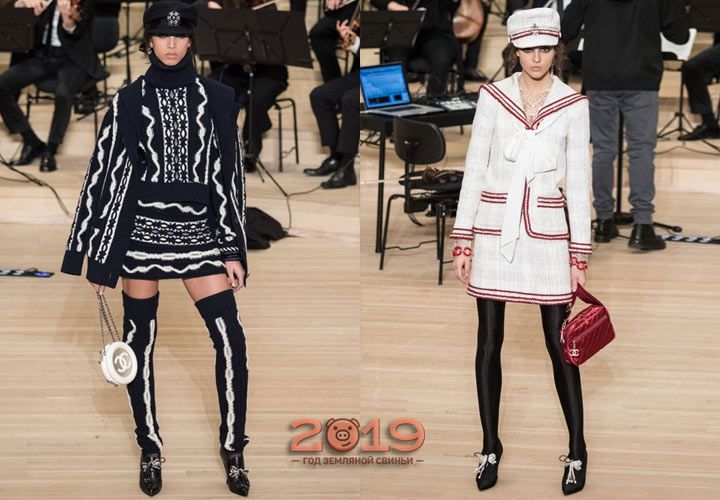 Жіночі костюми зі спідницею від Шанель 2018-2019 рік