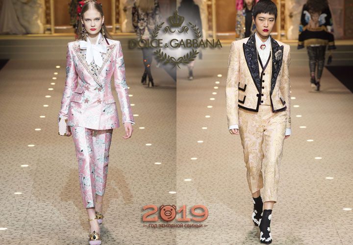 Костюми трійки від Dolce & Gabbana осінь-зима 2018-2019