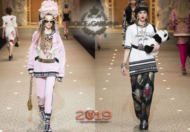 Спорт-шик Dolce & Gabbana зима 2018-2019