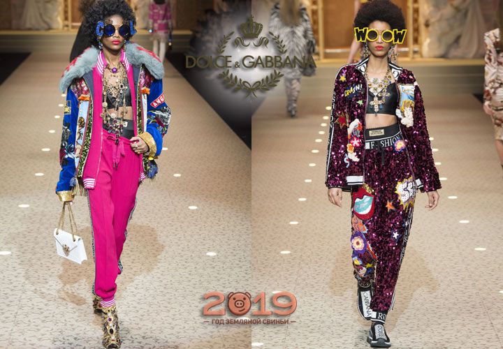 Модний спорт-стайл Dolce & Gabbana зима 2018-2019