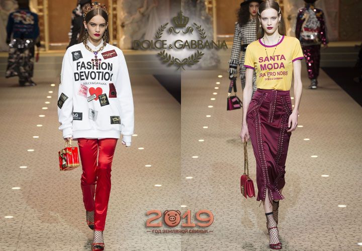Спортивна стилістика Dolce & Gabbana осінь-зима 2018-2019