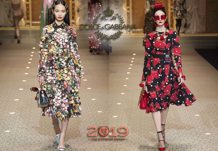 Модні сукні Дольче і Габбана осінь-зима 2018-2019