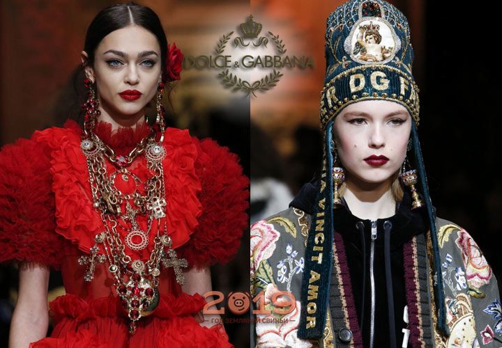 Прикраси Dolce & Gabbana осінь-зима 2018-2019