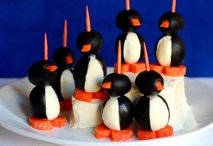 Канапе Пингвинчики на Новий рік