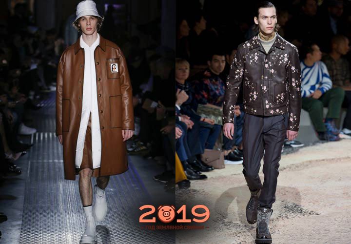Шкіряні куртки зима 2018-2019