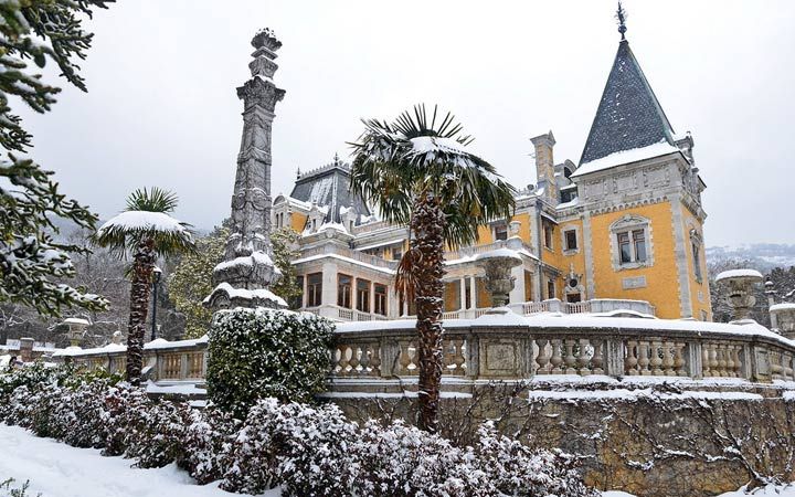 Воронцовський палац Крим зима