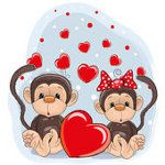 мавпочки з серцями