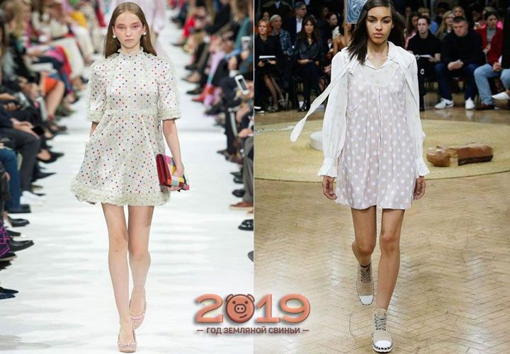 Модний принт в горошок сукні 2018