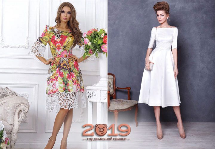 Сукня з рукавом мода 2018 року