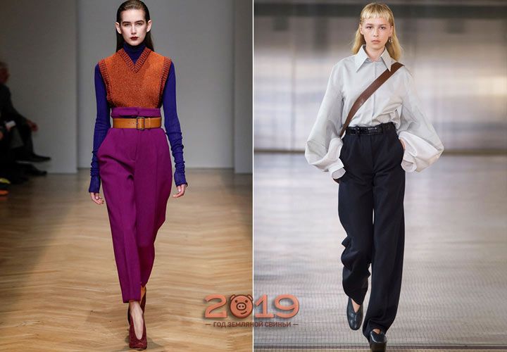 Модні кольорові штани осінь-зима 2018-2019