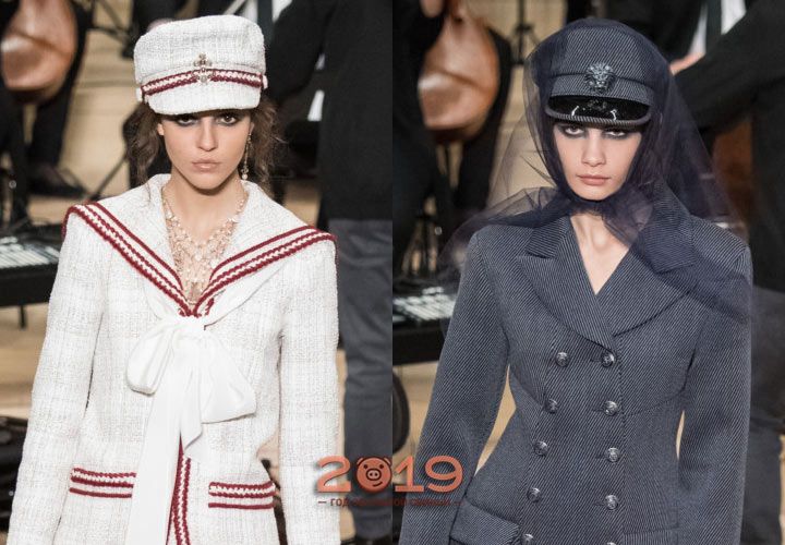 Модні кепки від Шанель зима 2018-2019