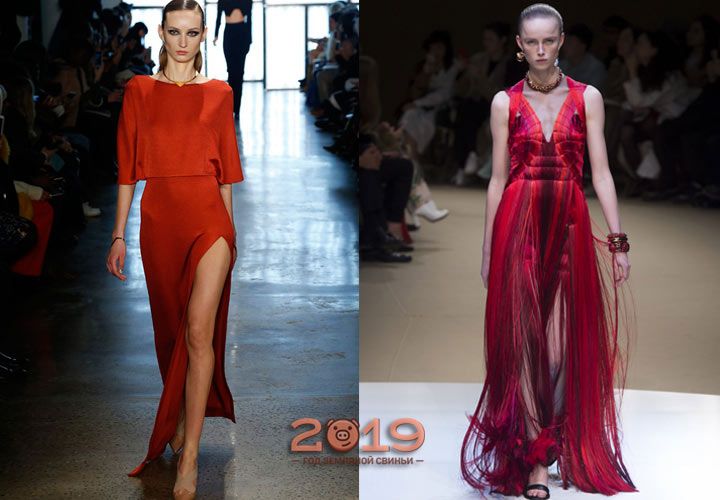 Гарне червоне плаття зима 2018-2019