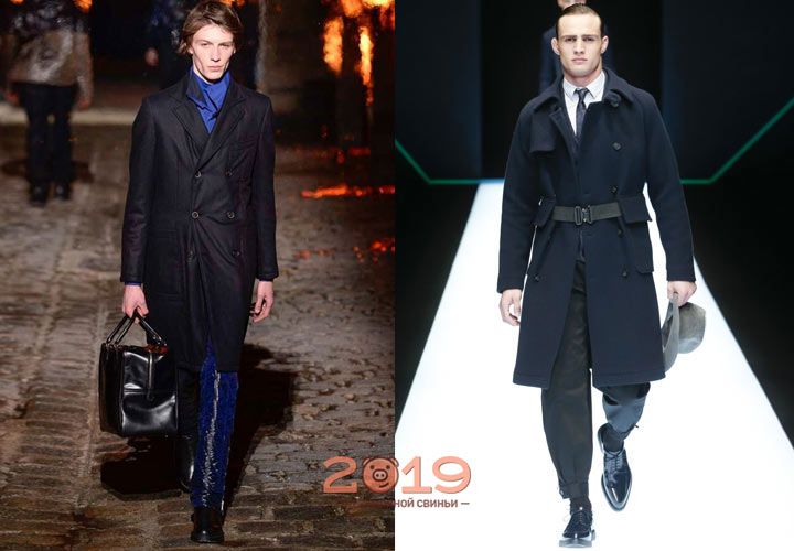 Класичні пальто чоловіча мода зима 2018-2019