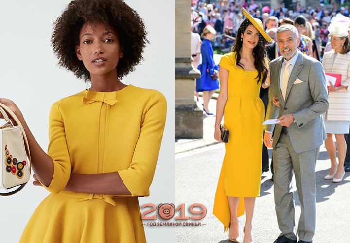 Золота осика модний відтінок сезону весна-літо 2019