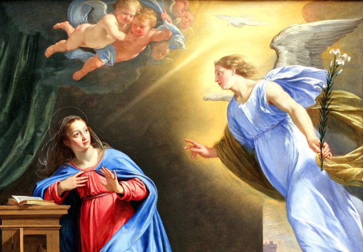 діва Марія і ангел