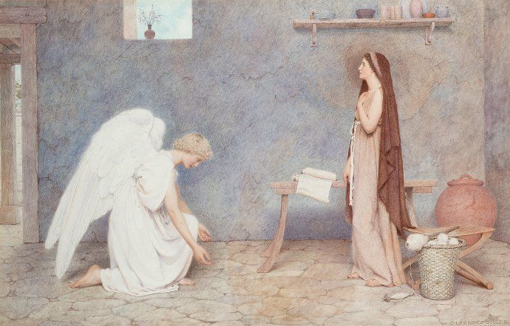 діва Марія і ангел