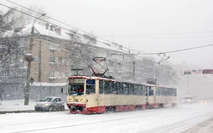 Снігопад в Челябінську