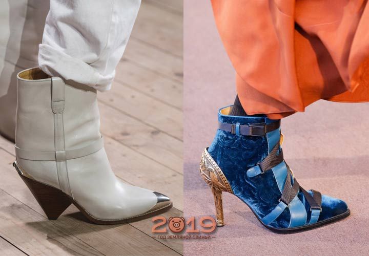 Взуття з вузьким носком мода 2019 року