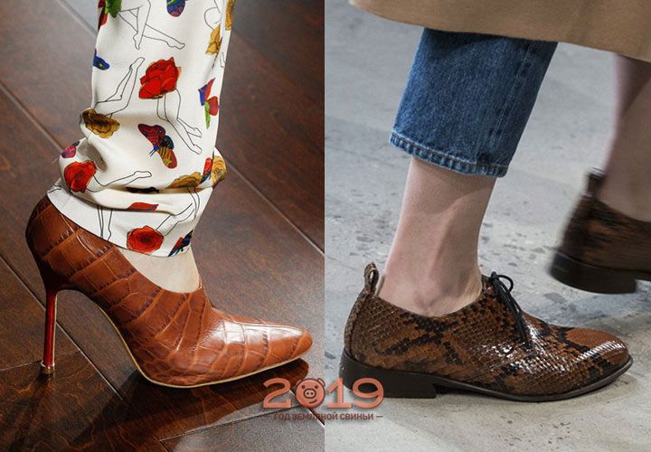 Модні шкіряні туфлі зима 2018-2019