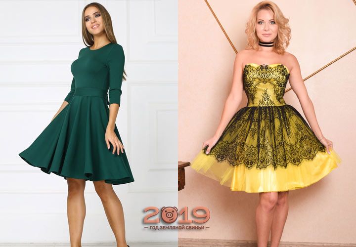 Модне новорічне плаття середньої довжини на 2019 рік