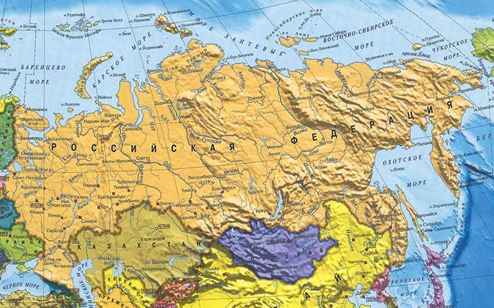 Карта Росії