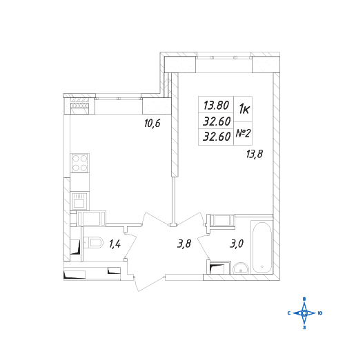 Планування квартири в ЖК Химки