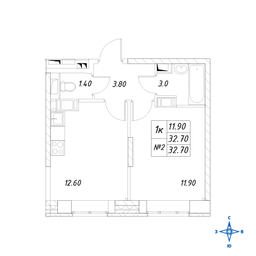 Планування квартири в ЖК Химки