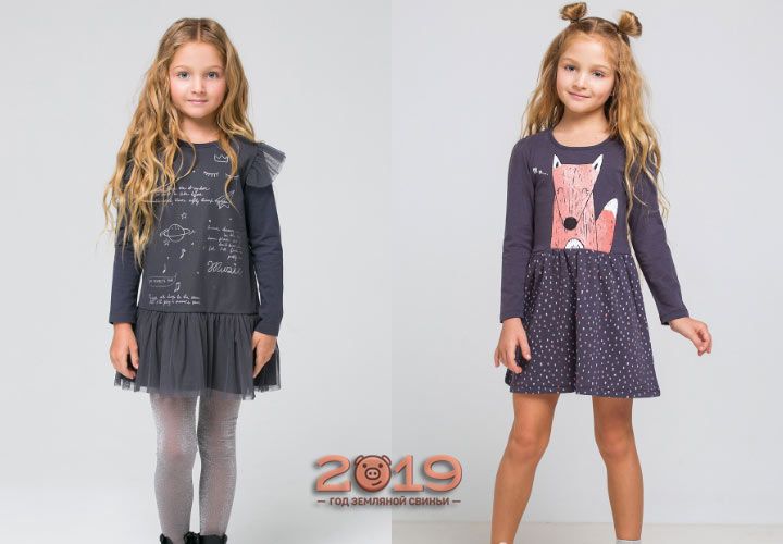 Модні сукні для дівчаток Crockid сезон осінь-зима 2018-2019 року