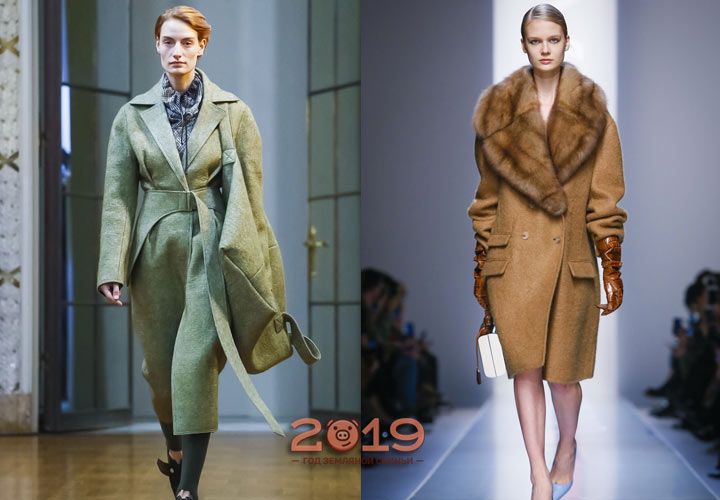 Актуальні моделі і кольору пальто зима 2018-2019