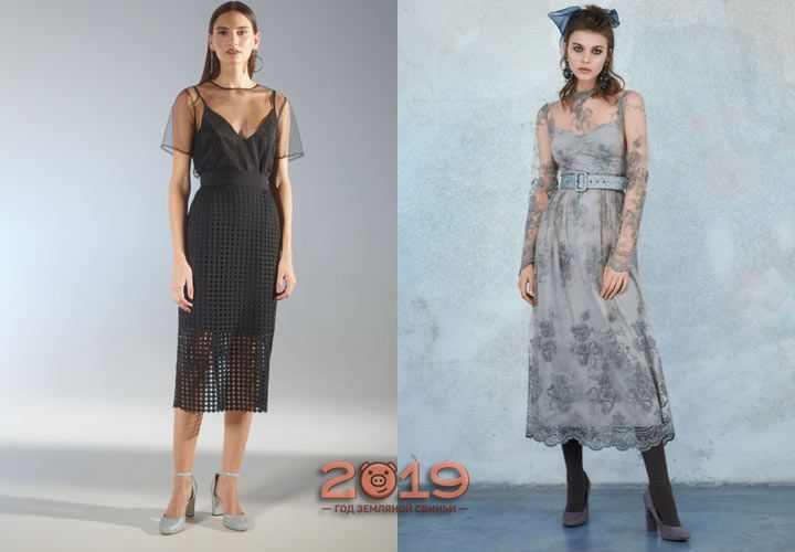 Сукня з шифону зима 2018-2019