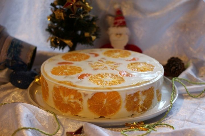 Торт-желе з апельсинами