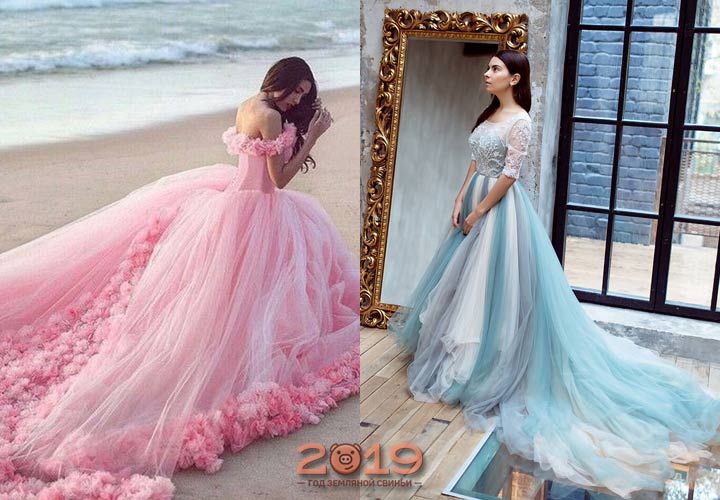 Кольорові весільні сукні мода 2018-2019 роки