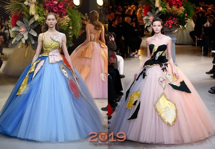 Екстравагантні кольорові весільні сукні 2018-2019