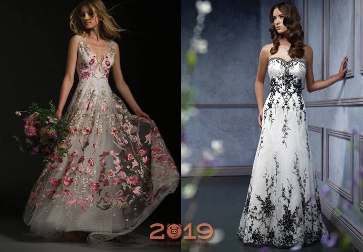 Весільна сукня з вишивкою 2018-2019