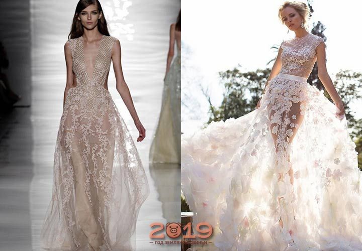 Мереживні весільну сукню 2018-2019