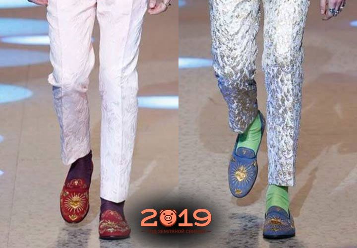 Кольорові туфлі чоловіча мода 2018-2019 роки