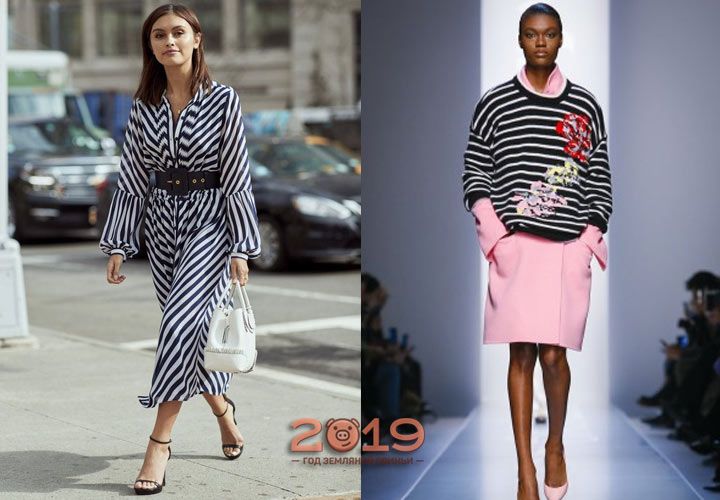 Смугастий принт в жіночій моді 2019 року