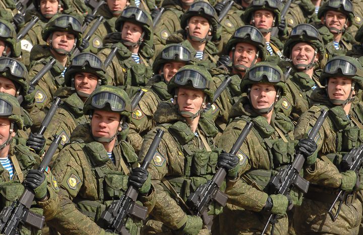 Військовослужбовці РФ на параді
