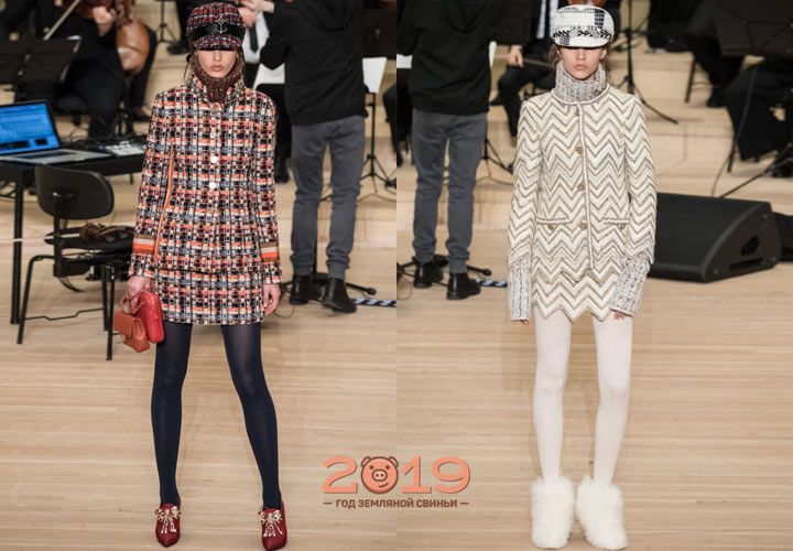 Модний твід колекції Шанель осінь-зима 2018-2019