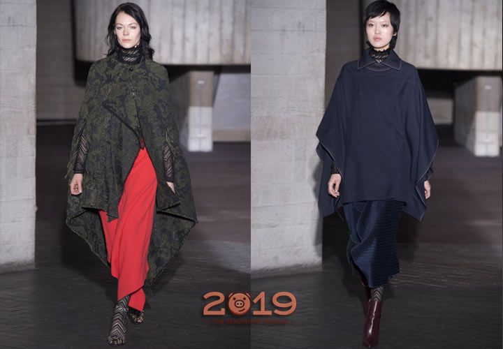 Пальто-накидка мода 2019 року