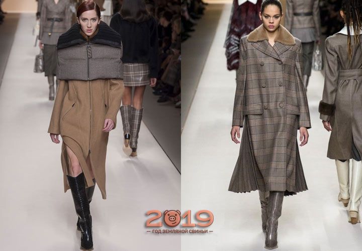 Пальто в чоловічому стилі зима 2018-2019