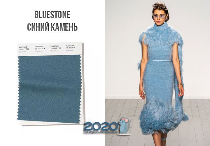 Bluestone (№18-4217) колір Пантон зима 2019-2020