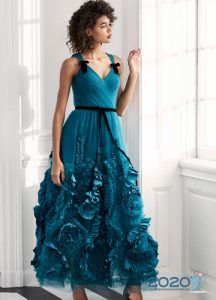 Модне синє плаття на Новий Рік 2020