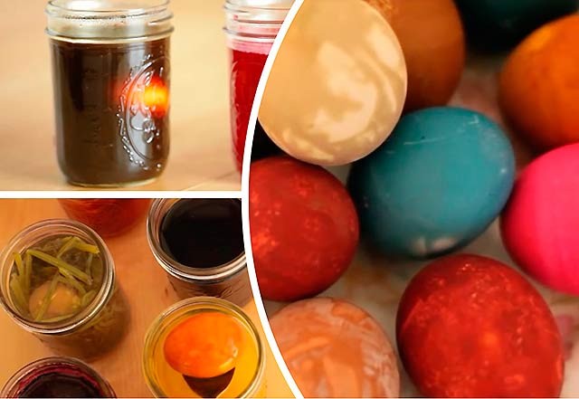 фарбування яєць натуральними барвниками