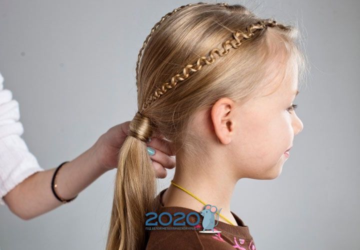 Модні варіанти зачісок для дівчинки до Нового Року 2020