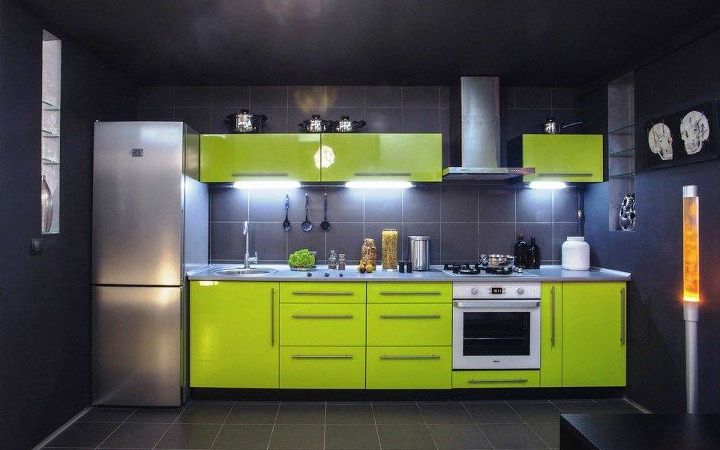 Лінійне розміщення кухонних меблів ідеї дизайну на 2020 рік