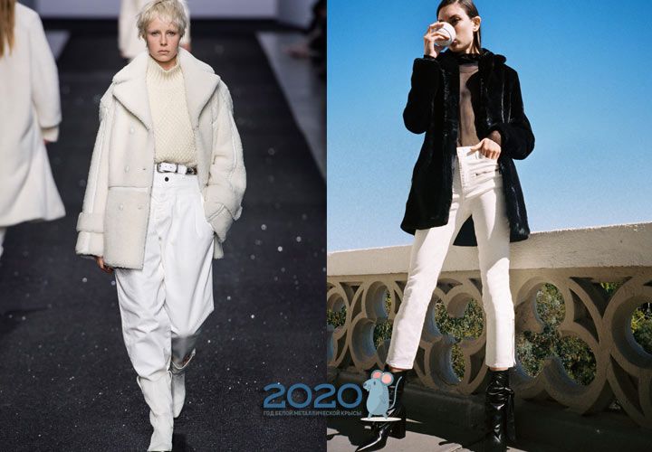 Модні білі джинси осінь-зима 2019-2020