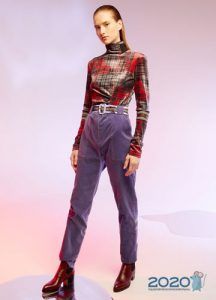 Модні бузкові джинси осінь-зима 2019-2020