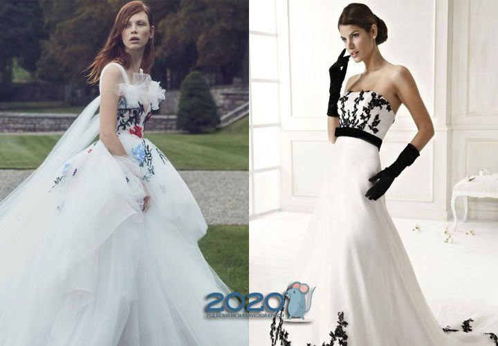 Весільна сукня з яскравими акцентами на 2020 рік