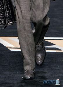 Чоловічі туфлі сірого кольору осінь-зима 2019-2020